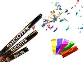 Confetti shooter metallic