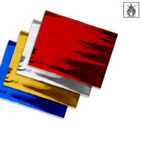 Plastic film sheet metallic fire retardant