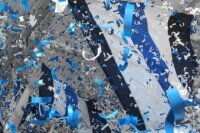 Frisbee confetti - blue