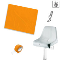 Plastic film cover fire retardant 75x75cm - orange