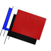 Plastic film flag (landscape format)