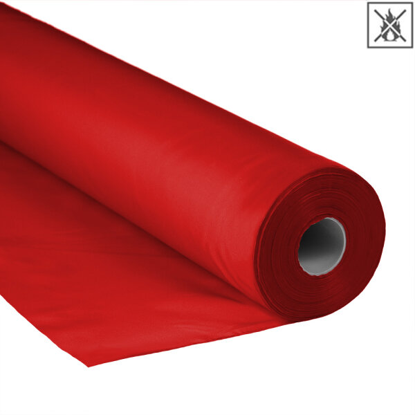 Polyester flag fabric premium fire retardant - 150cm 100m role - red