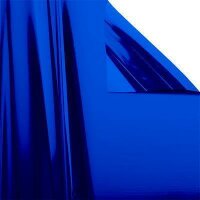 Metallic plastic film roll standard 1,5x30m - blue