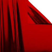 Metallic plastic film roll premium fire retardant 1,50x30m - red