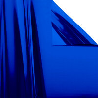 Metallic plastic film roll standard 1,5x200m - blue