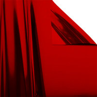 Metallic plastic film roll premium fire retardant 1,50x1000m - red