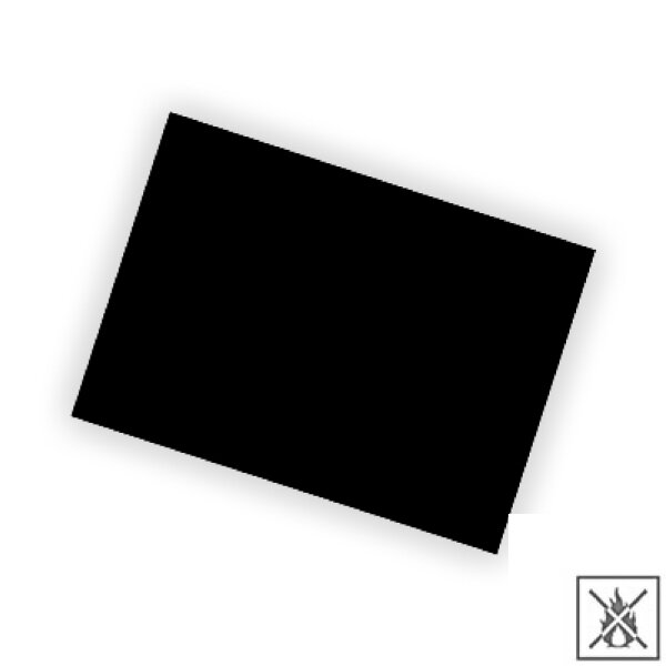 Tifo fabric panels polyester 50x75cm - Black - flame retardant