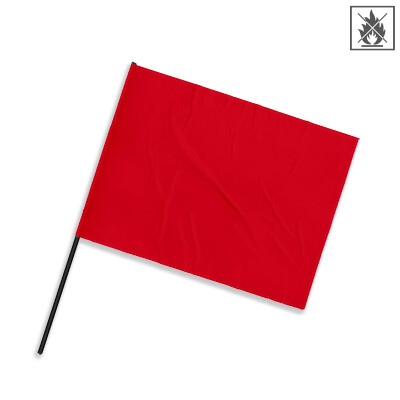 TIFO flag 75x50cm flame retardant - red