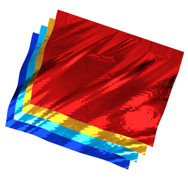 Plastic film sheet metallic fire retardant