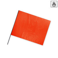 Plastic film flag (landscape format)  50x75 Orange