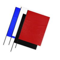 Plastic film flag fire retardant (upright format)