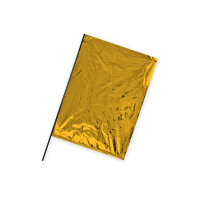 Metallic Foil Flag in Portrait Format Flame Retardant