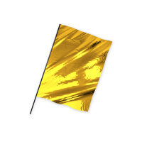 Metallic Foil Flag in Portrait Format Flame Retardant