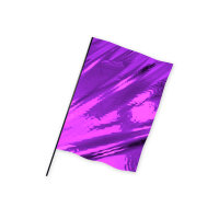 Metallic Foil Flag in Portrait Format Flame Retardant