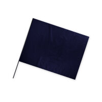 Plastic film flag (landscape format)  50x75 Navyblau