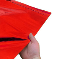 Metallic plastic film roll standard 1,5x30m - red