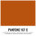 Lacquer film premium - dark orange - 1,3x30m