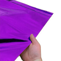 Metallic plastic film roll standard 1,5x2000m - purple