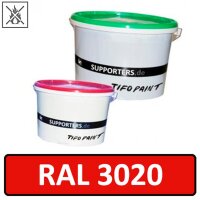 Polyester substance color traffic red RAL 3020 - flame...