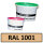Paper color beige RAL1001