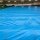 Plastic film seat covering roll 0,75x200m - light blue