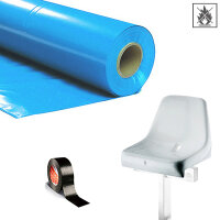 Plastic film seat covering roll flame retardant 0,75x200m...