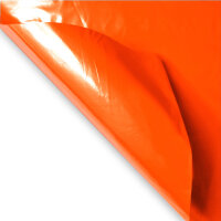 Plastic film seat covering roll flame retardant 0,75x200m - orange