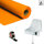 Plastic film seat covering roll flame retardant 0,75x200m - orange