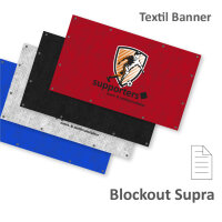 Textile banner - Blockout Supra 270g/m² - 1-sided print