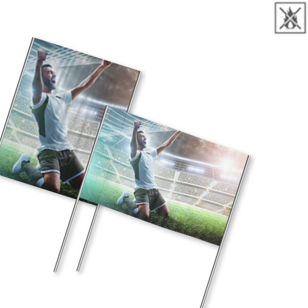 Hand banner digital printed flame retardant